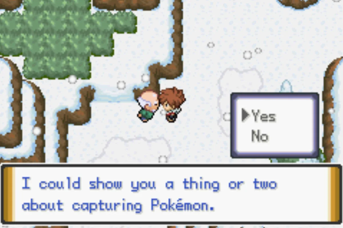The old man at the cave entrance wants to help / Pokémon Unbound