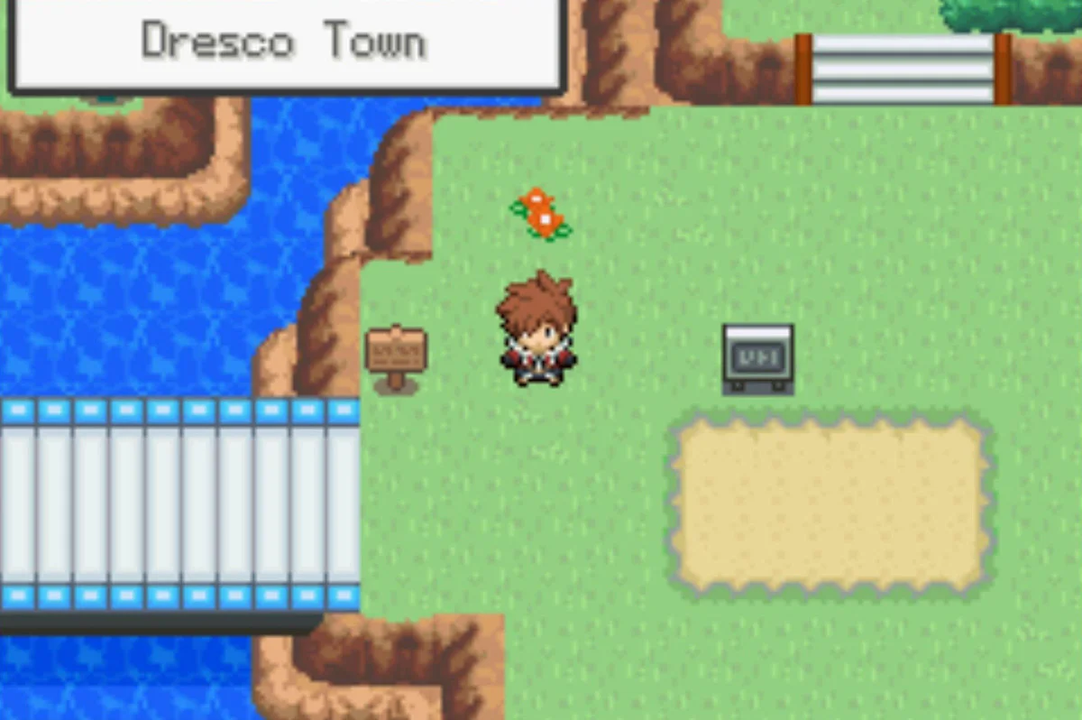 The entrance to Dresco Town / Pokémon Unbound