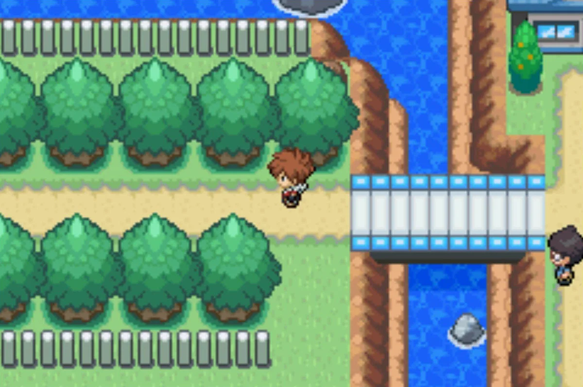 The entrance to Grim Woods / Pokémon Unbound