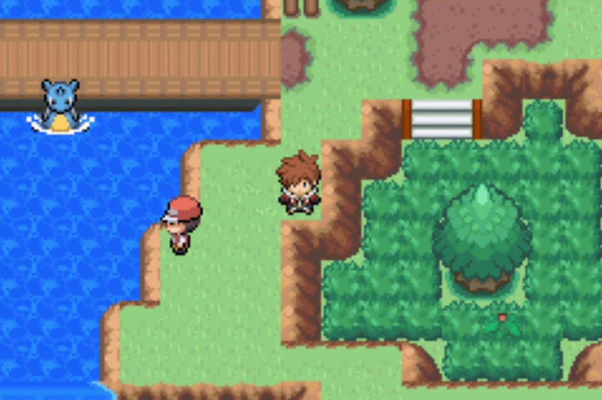 Fisherman Barney and a Lapras / Pokémon Unbound