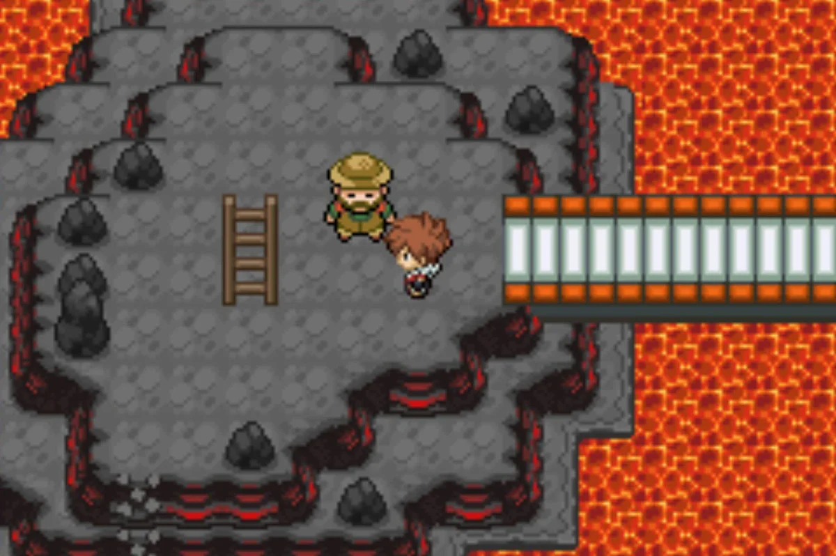 Hiker Trent and the ladder to the third floor / Pokémon Unbound