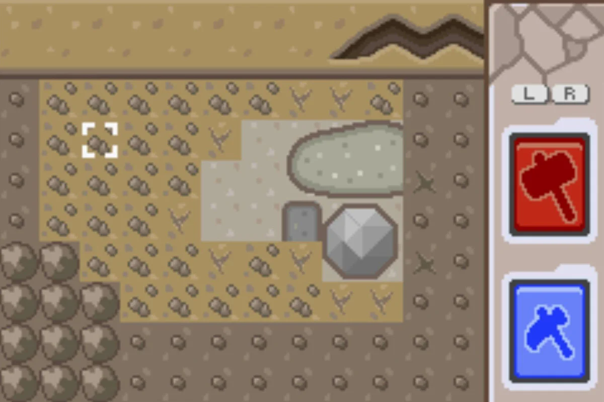 The mining minigame / 포켓몬 Unbound