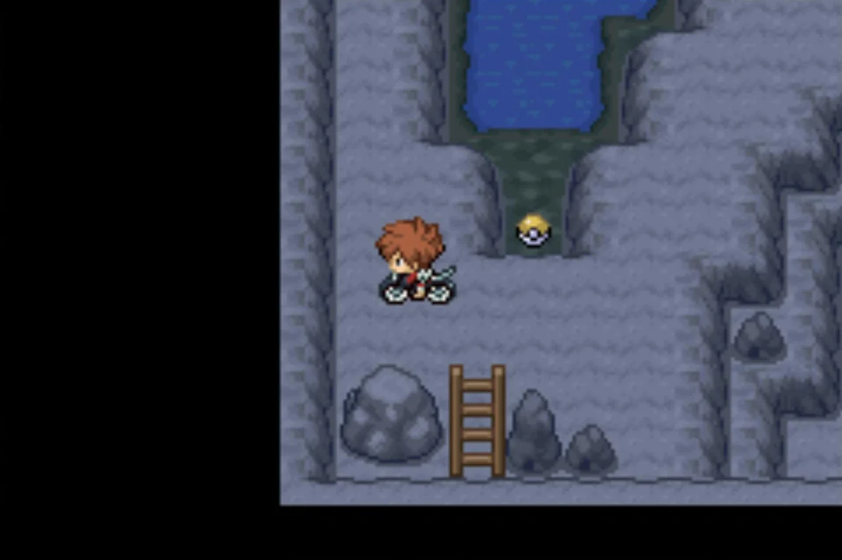 The ladder leads to the surface / Pokémon Unbound