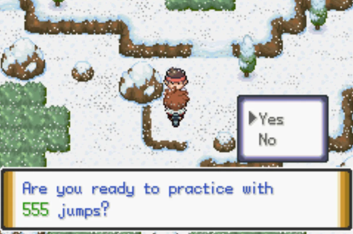 The Black Belt gives you a mission to jump off cliffs / Pokémon Unbound