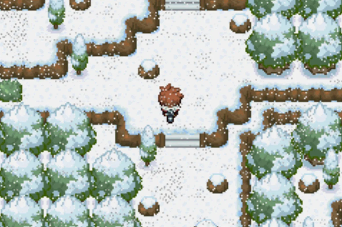Climb a couple of staircases and continue north / Pokémon Unbound