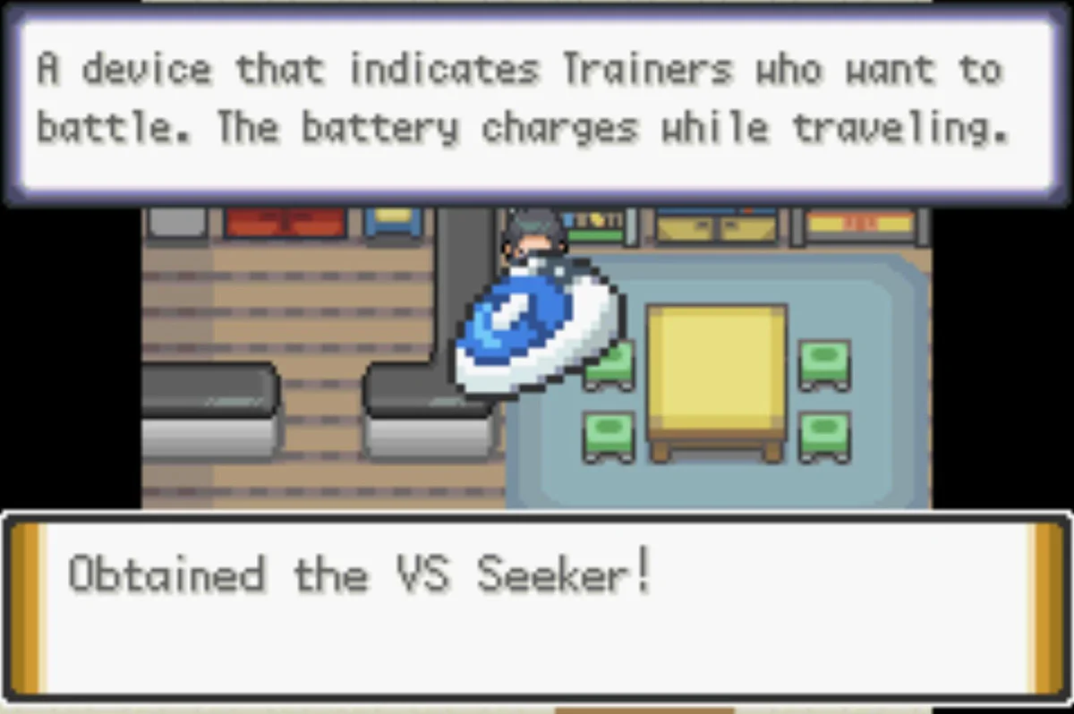 The VS Seeker helps you find rematches / Pokémon Unbound