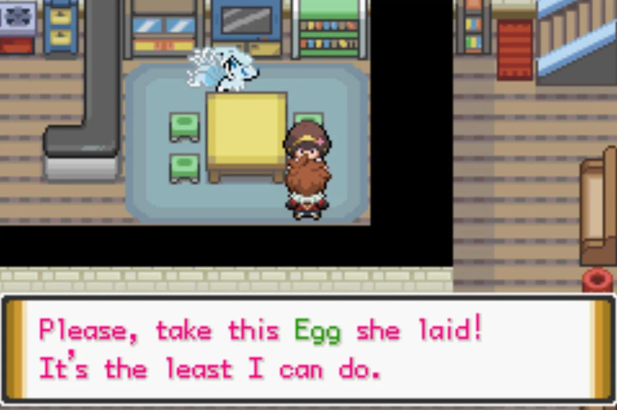 The woman is grateful / Pokémon Unbound