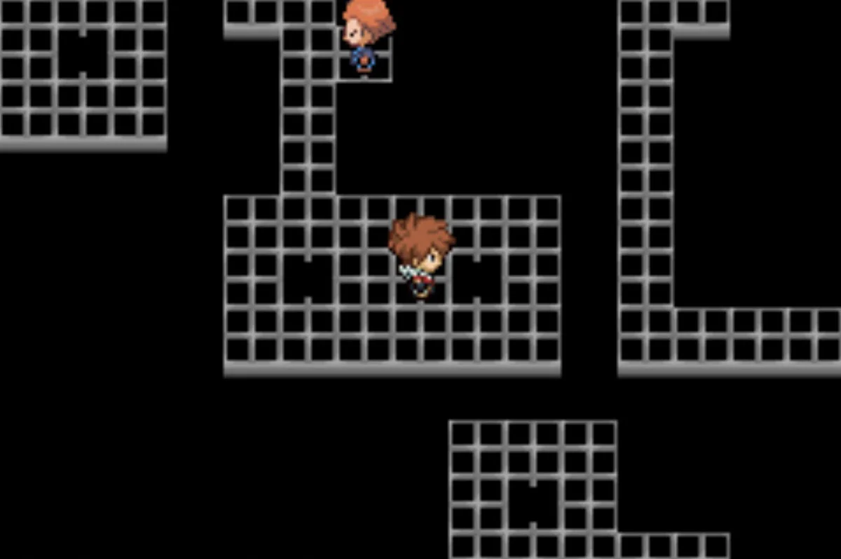 The correct path is to the north, past Sebastian / Pokémon Unbound