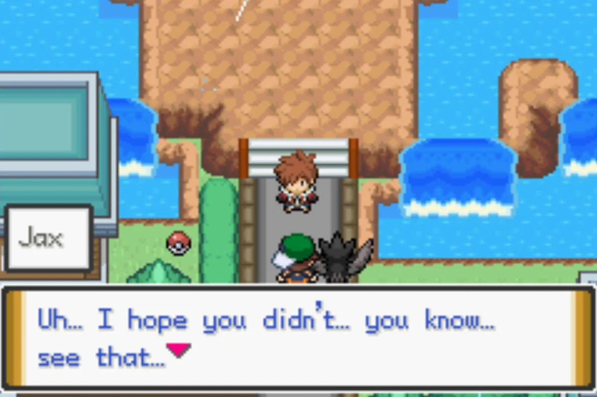 Jax is a little embarrassed / Pokémon Unbound