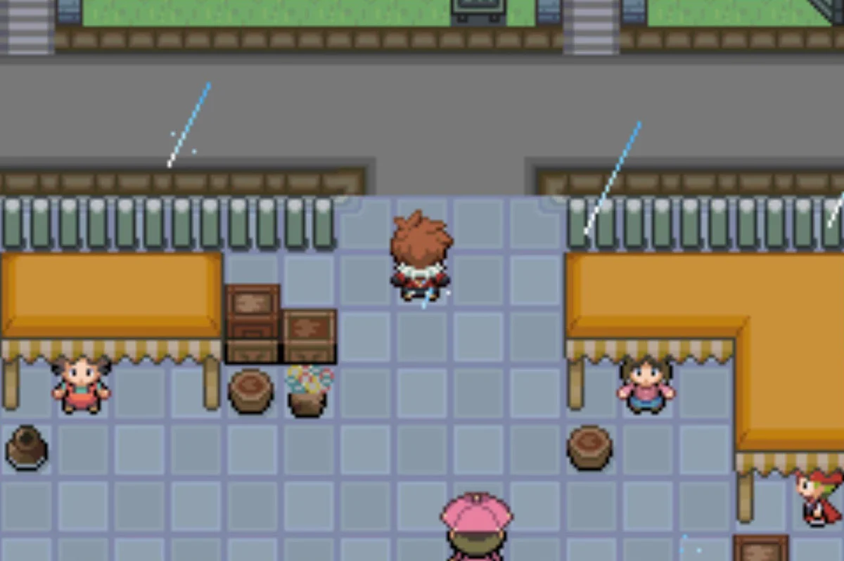 There are many different shops here / Pokémon Unbound