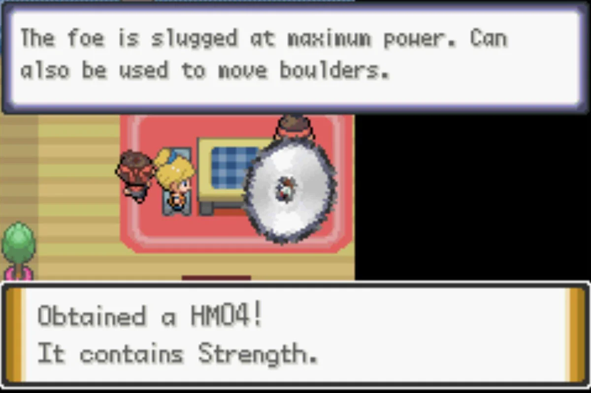 The Black Belt gives you another HM / Pokémon Unbound