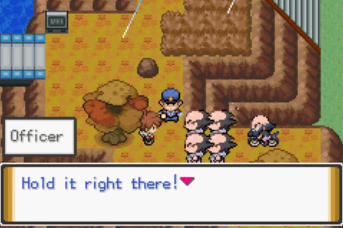 The policeman intervenes / Pokémon Unbound