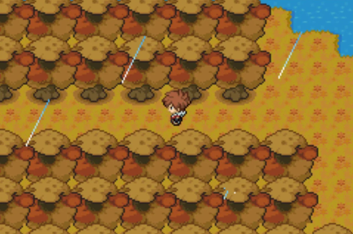 The entrance to a small side section of two routes / Pokémon Unbound