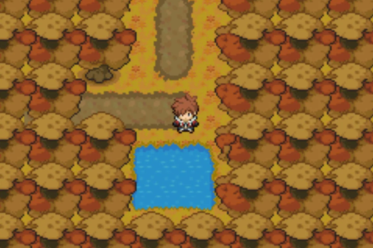 This second clearing leads to Route 9 proper / Pokémon Unbound