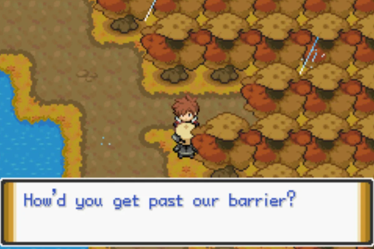 You’ll get into a fight almost immediately / Pokémon Unbound