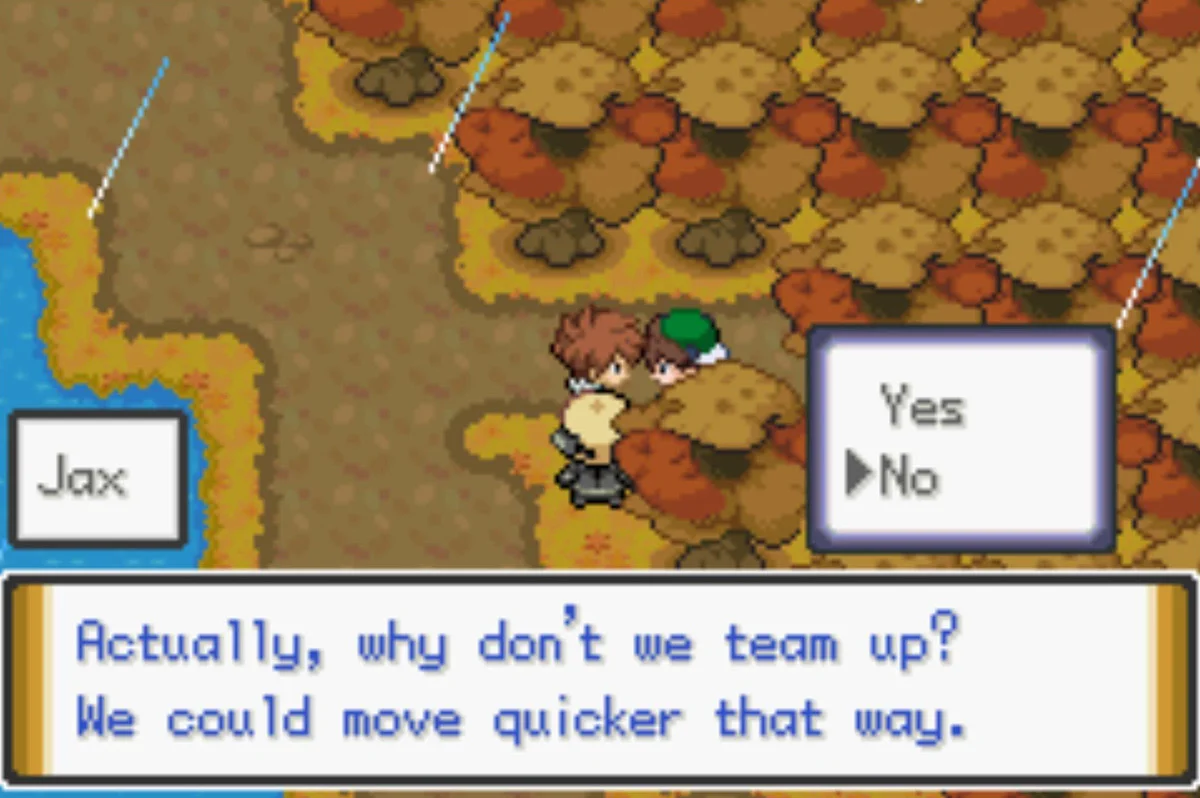 Jax arrives to offer his services / Pokémon Unbound