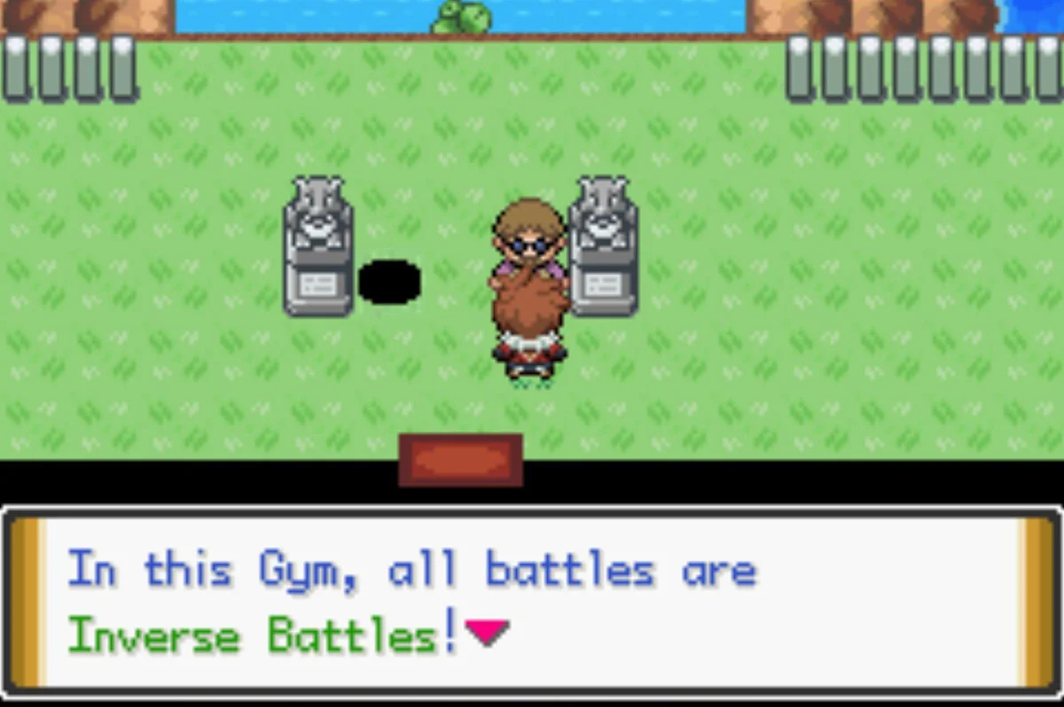 The Guide informs you about this Gym’s gimmick / Pokémon Unbound