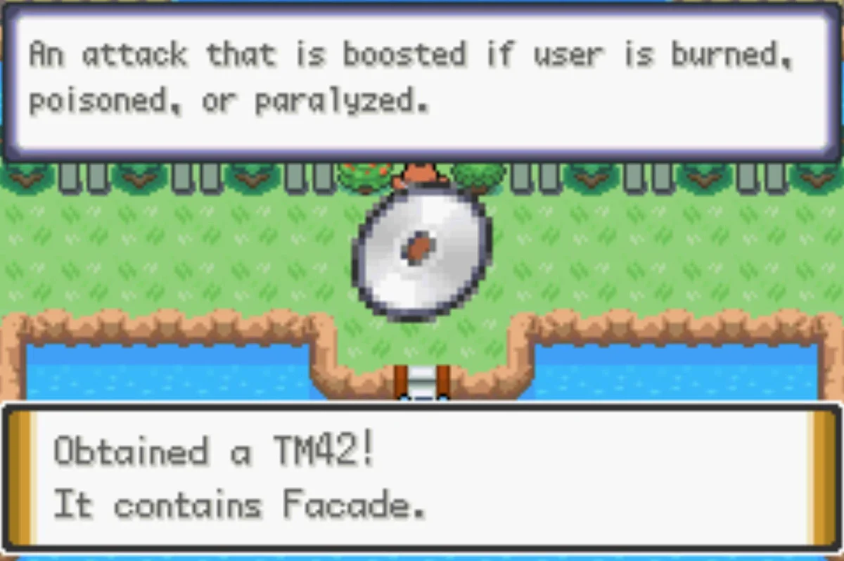 Your TM prize is Facade / Pokémon Unbound