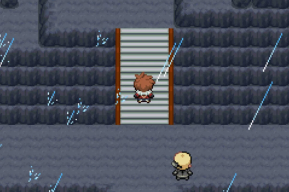Go back to the beginning and head upstairs / Pokémon Unbound