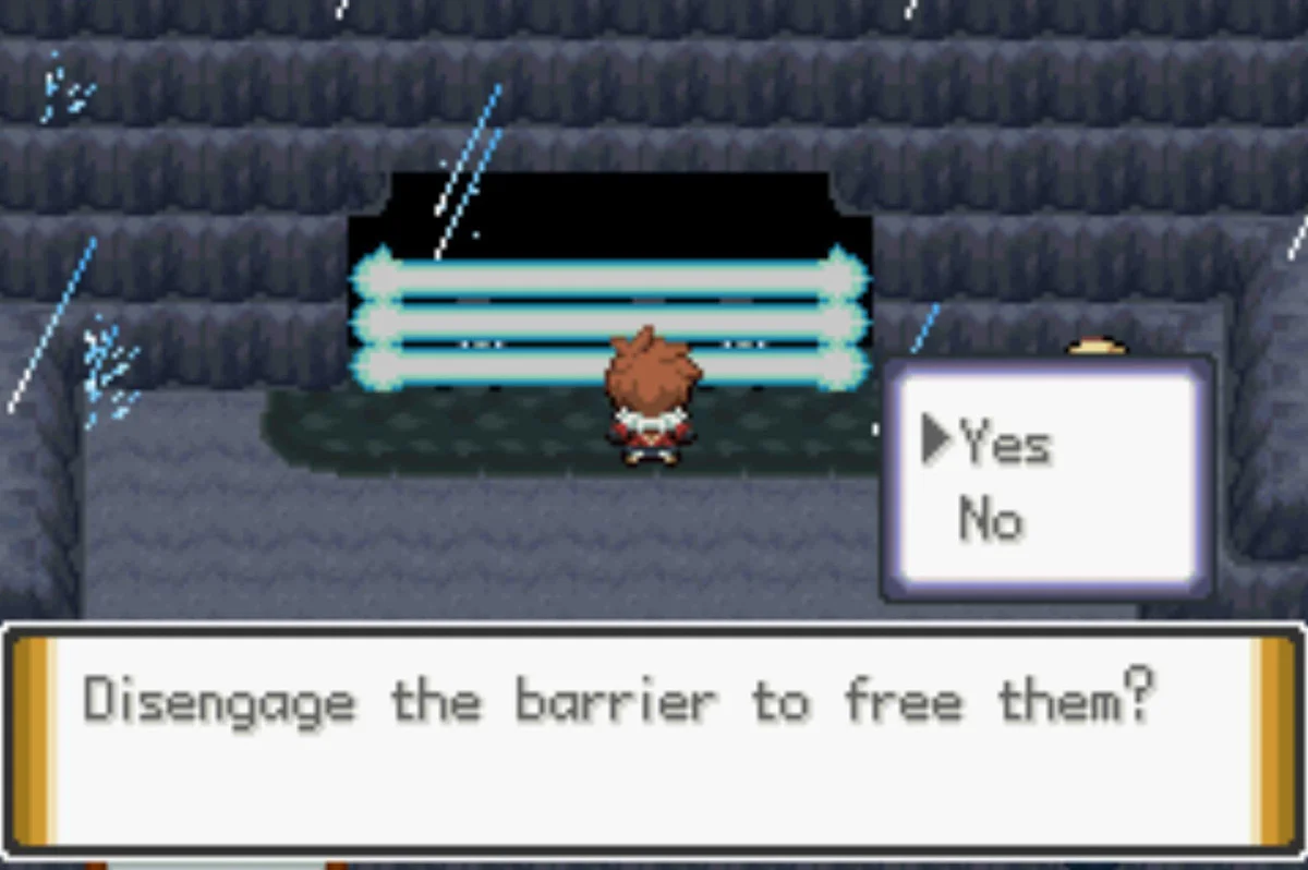 Unlock the barrier to release the Pokemon / Pokémon Unbound
