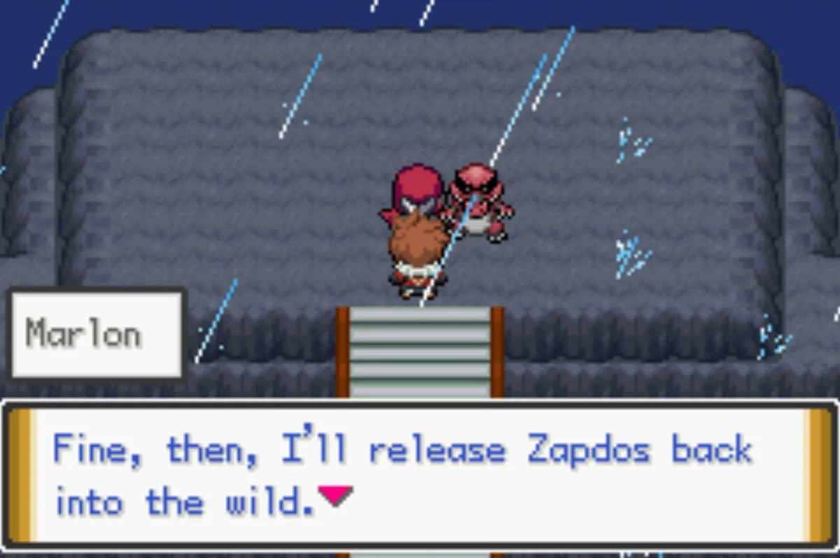 Marlon is unusually gracious in defeat / Pokémon Unbound