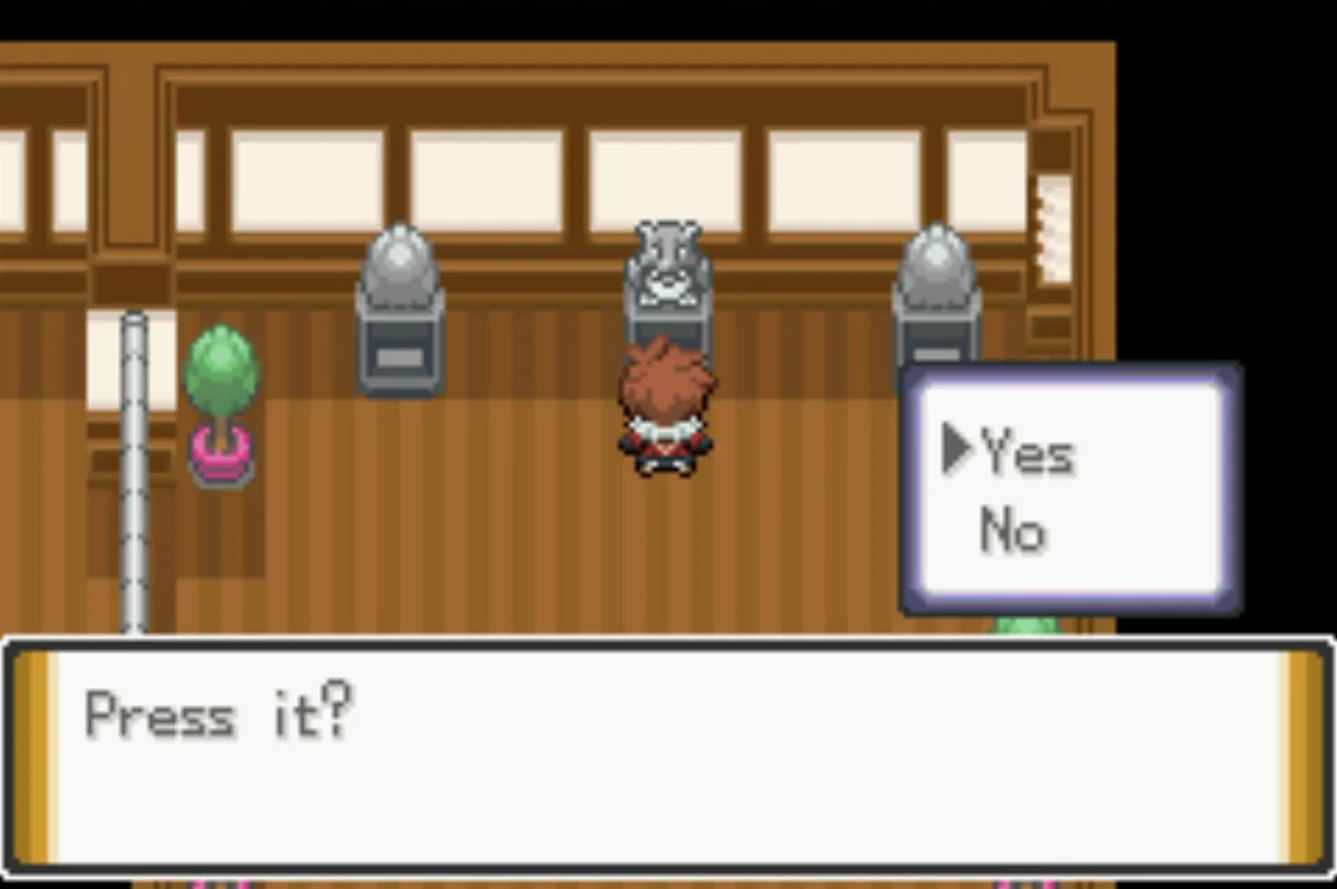 The ladder you need - but there will be no Grunt there this time / Pokémon Unbound