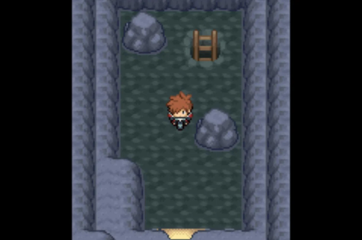 The final exit of Cliff Cave / Pokémon Unbound