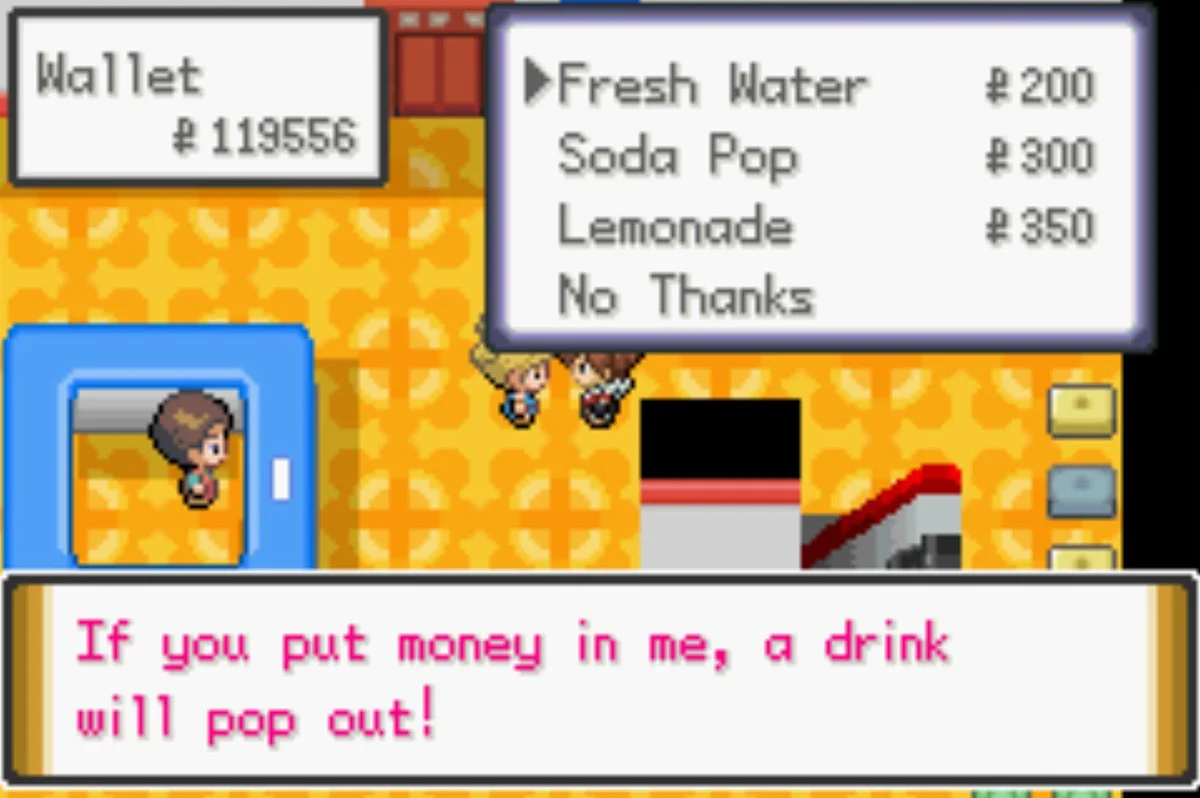 This woman is a vending machine? / Pokémon Unbound
