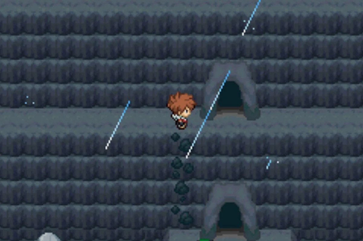 The south opening leads back inside / Pokémon Unbound