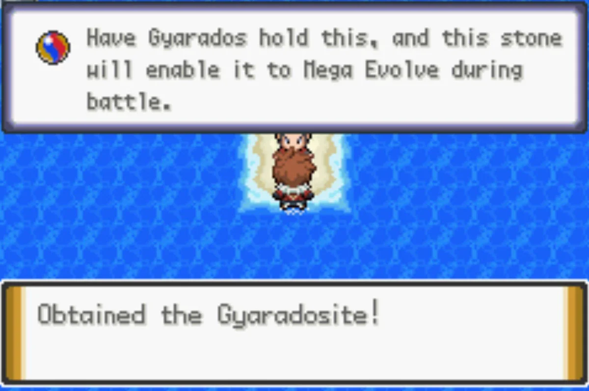 Your prize – a Gyaradosite / Pokémon Unbound