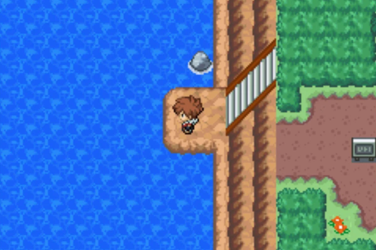 West of the land bridge lies Route 6 / Pokémon Unbound