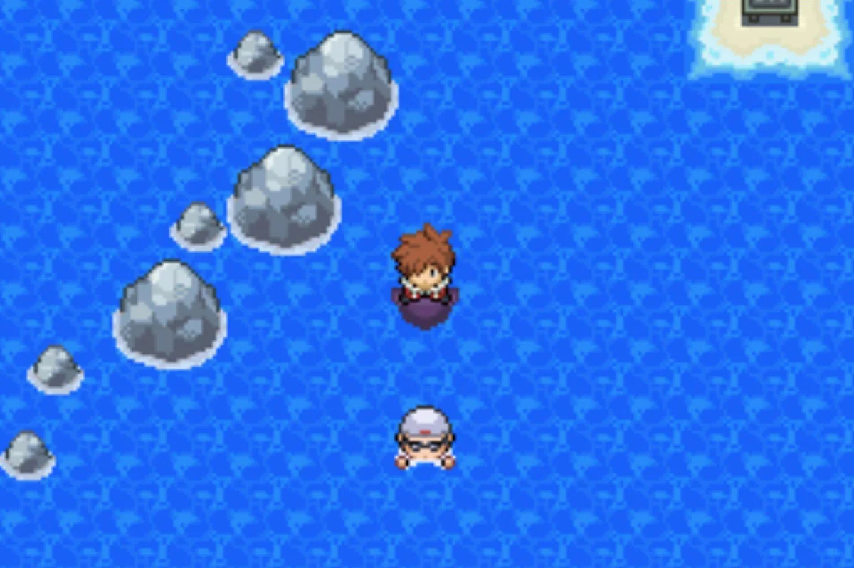 The north end of Route 13 and Swimmer Luis / Pokémon Unbound
