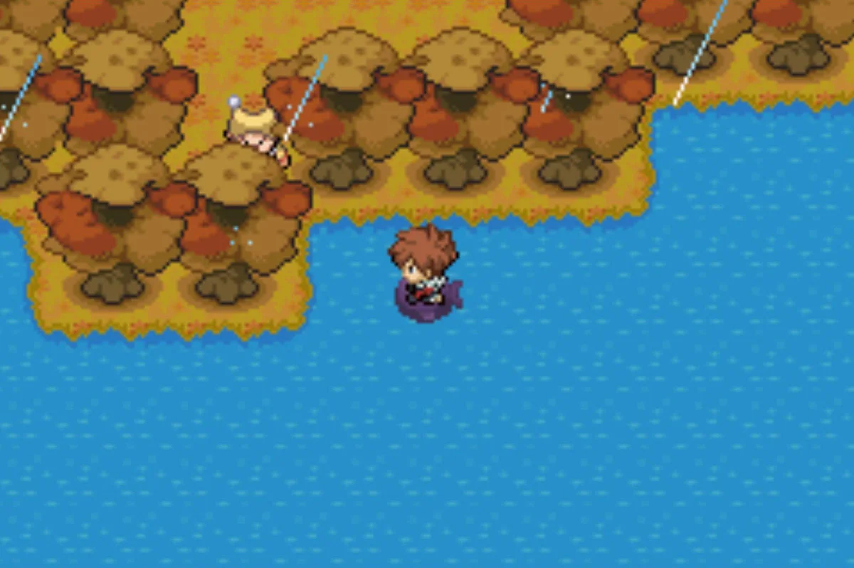 A clown hiding in the trees / Pokémon Unbound