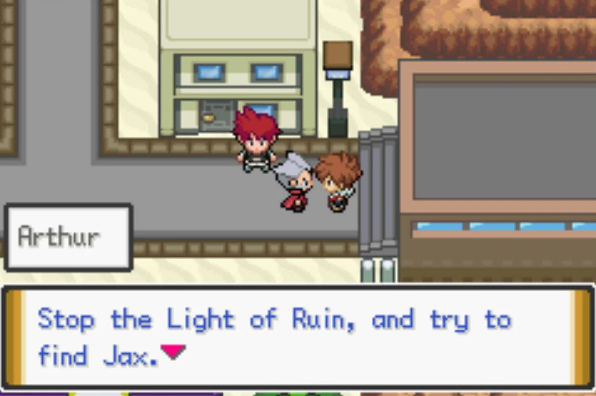 Your Rival shows up, and so does Arthur / Pokémon Unbound