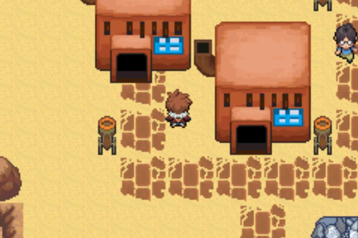Two houses in Gurun Town / Pokémon Unbound