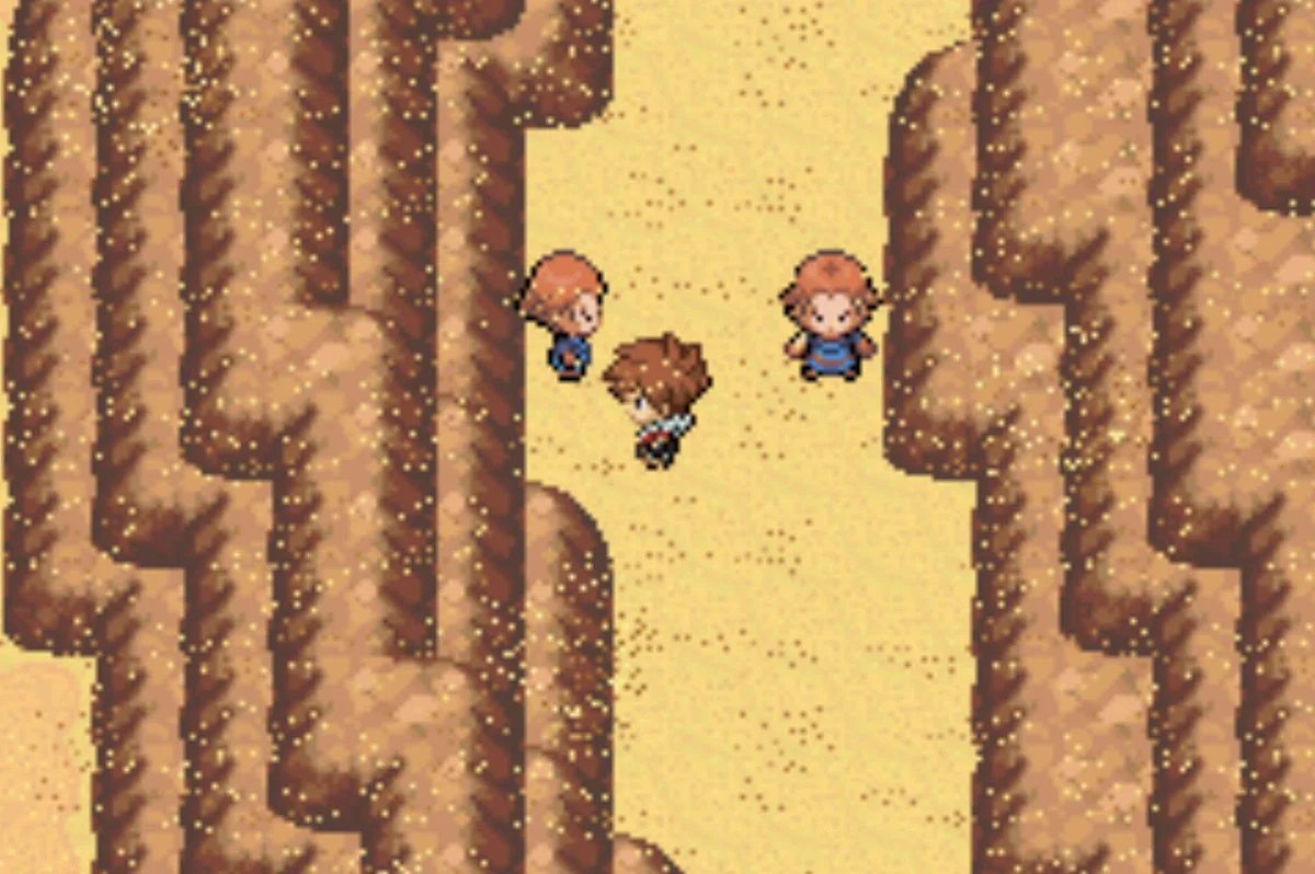 Double Battle in the canyon / Pokémon Unbound