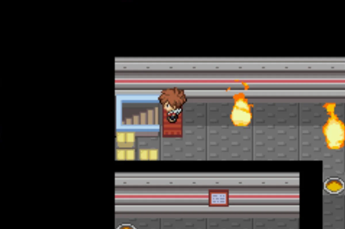 The stairs to B2F / Pokémon Unbound