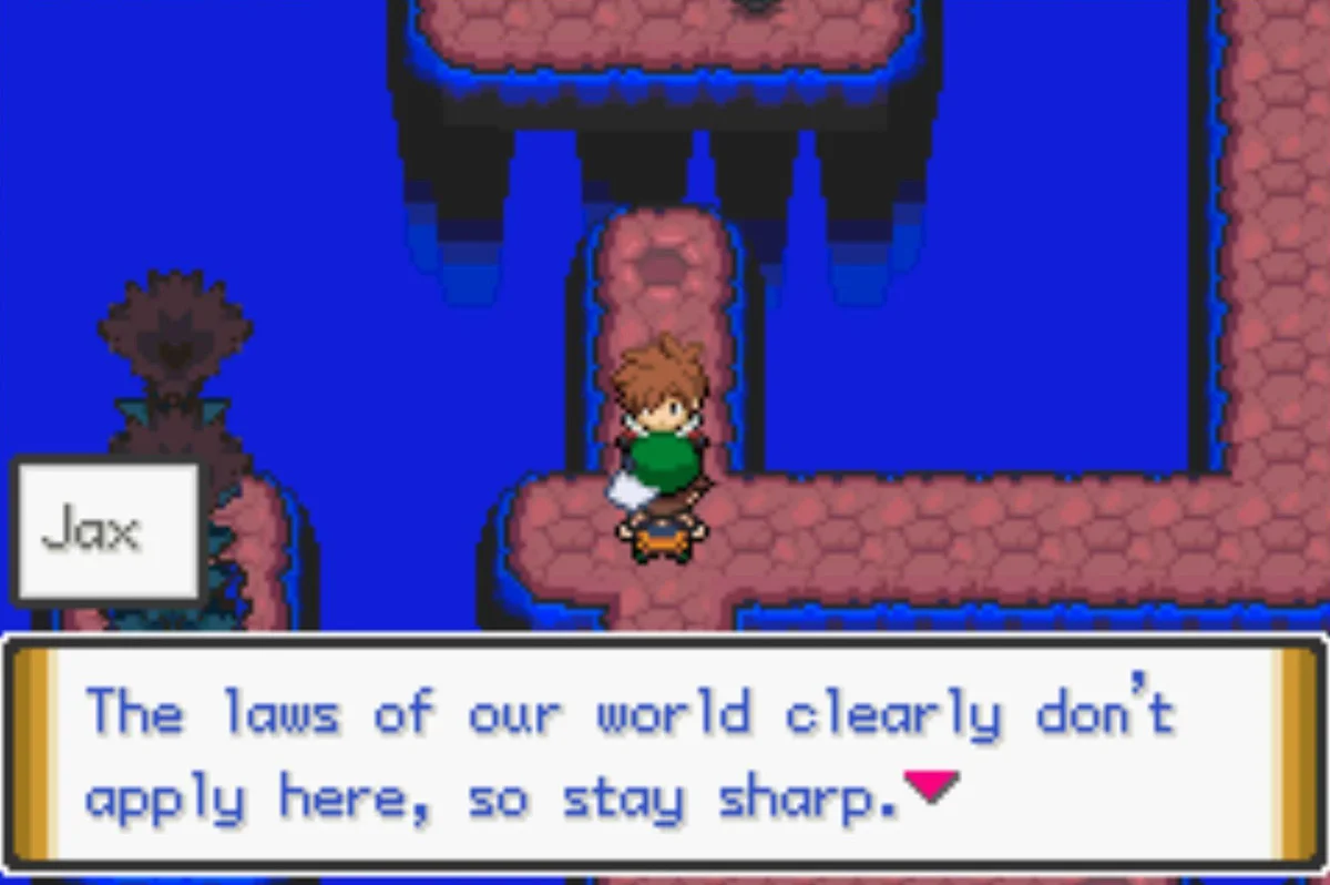 Jax warns you / Pokémon Unbound