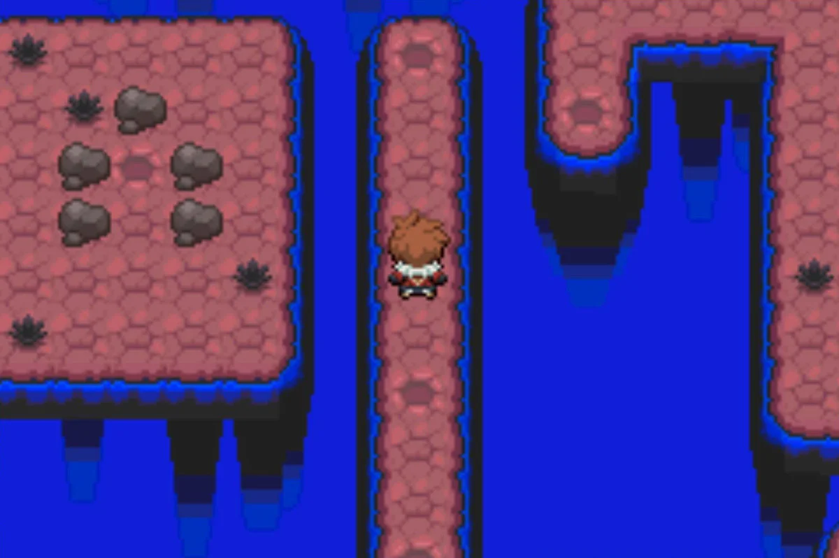 The platform with the rocks / Pokémon Unbound