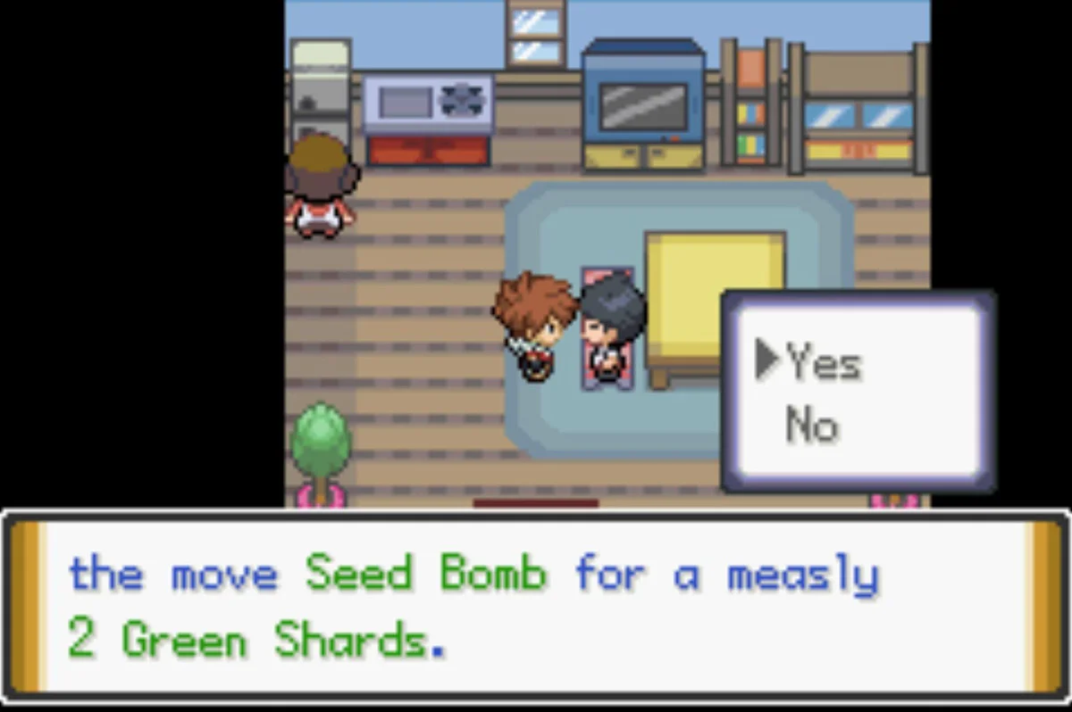 The Nerd will teach your Pokemon a move for Shards / Pokémon Unbound