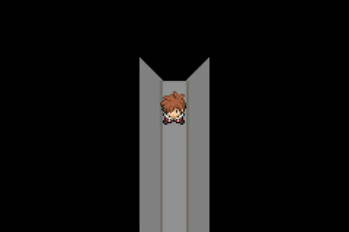 Crawling through a sewer pipe / Pokémon Unbound