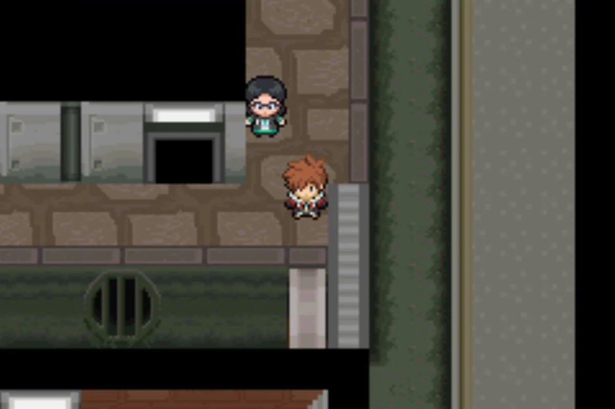 Scientist Carolina and the entrance to the Science Lab / Pokémon Unbound