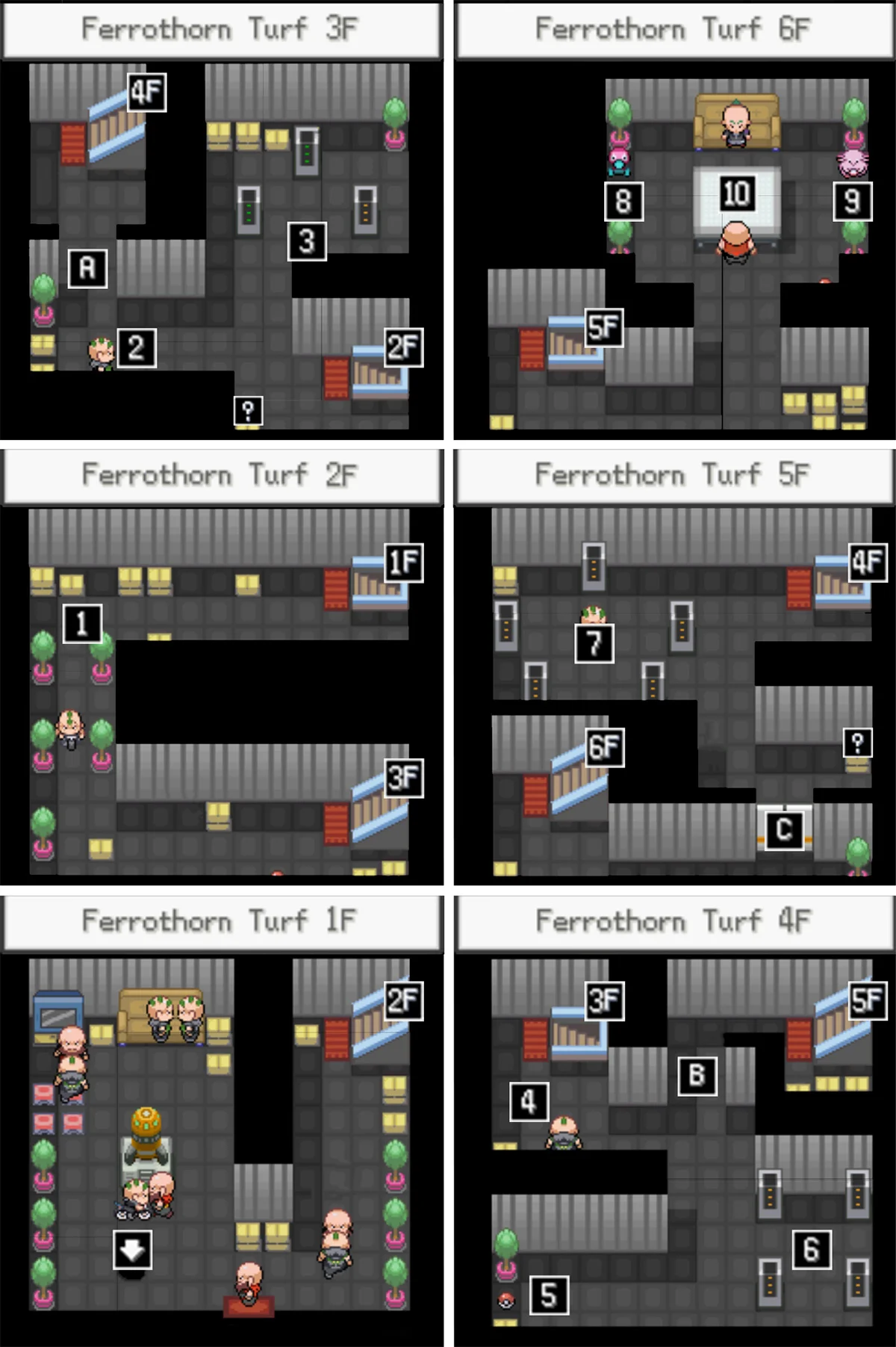 Ferrothorn Turf map / Pokémon Unbound