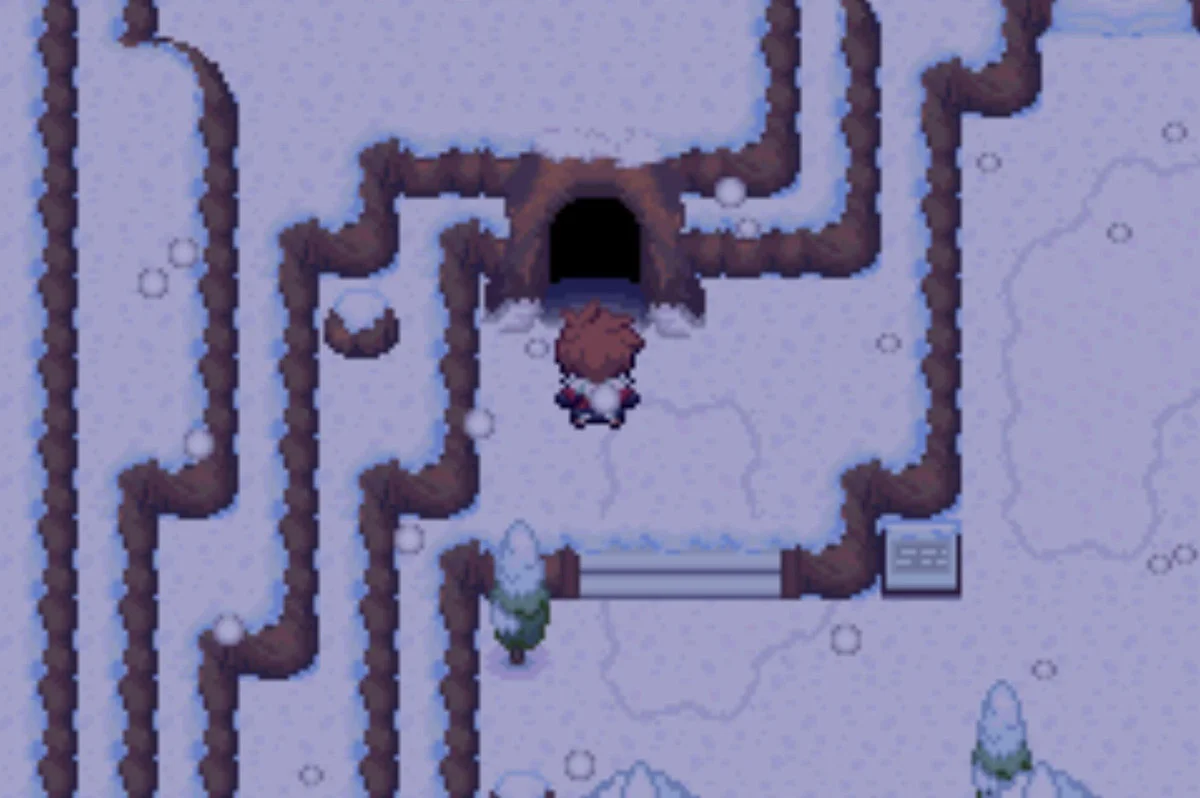Icicle Cave entrance / Pokémon Unbound