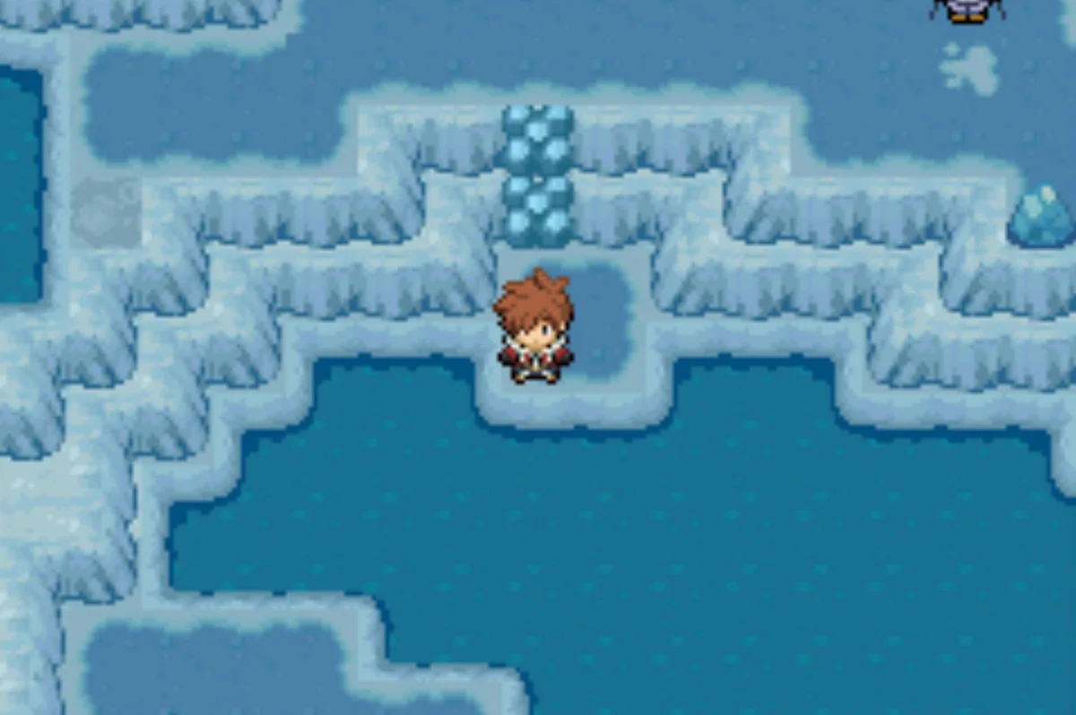 The central lake on 2F / Pokémon Unbound