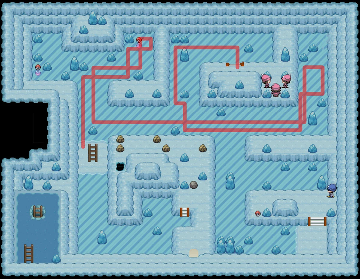 The route to the Skier Club / Pokémon Unbound