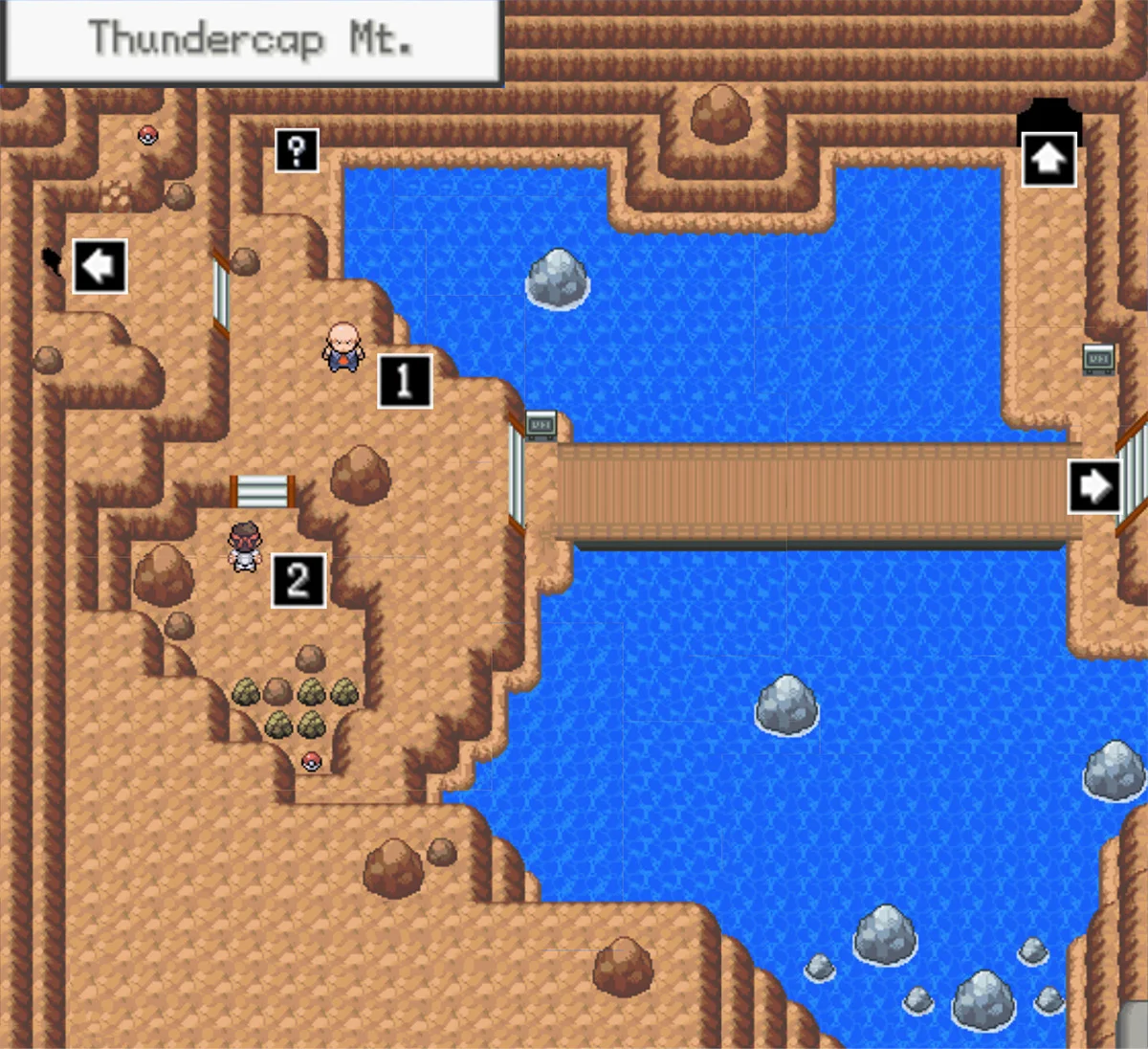 Thundercap Antisis side map / Pokémon Unbound