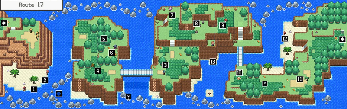 The Great Desert map / Pokémon Unbound