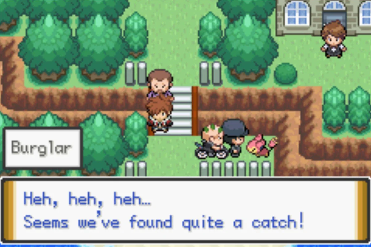 The thugs are near the southwest beach entrance / Pokémon Unbound