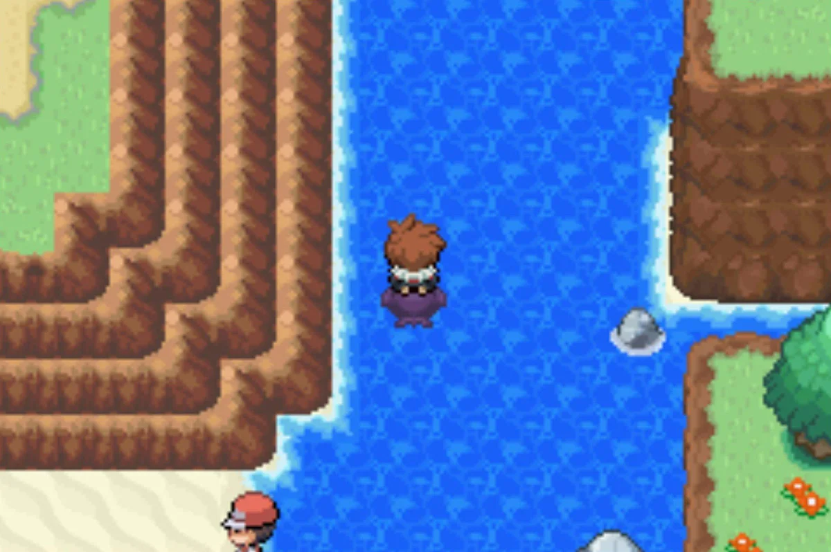 Follow the channel all the way along / Pokémon Unbound